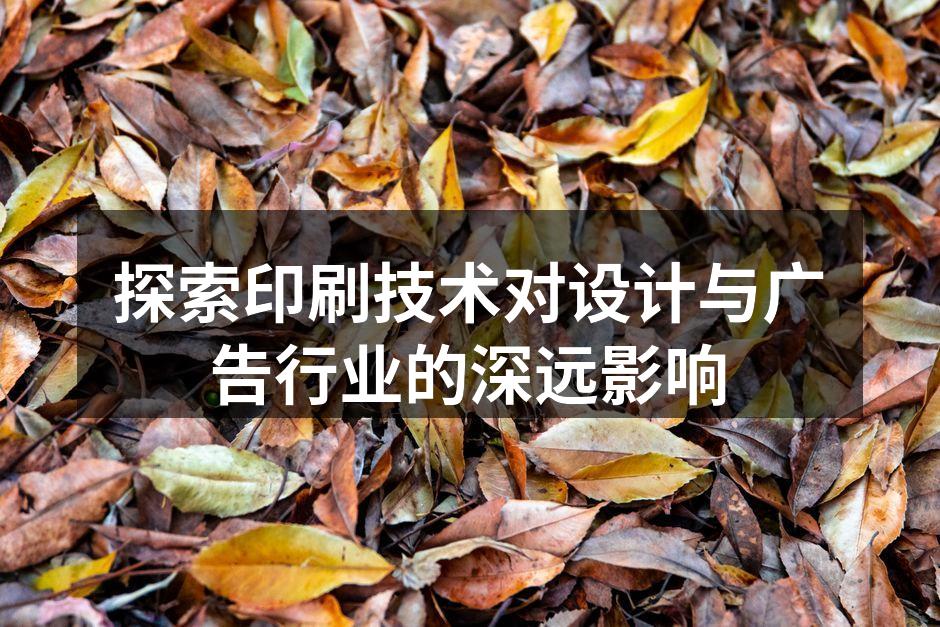 高品质印刷展示了设计的魅力